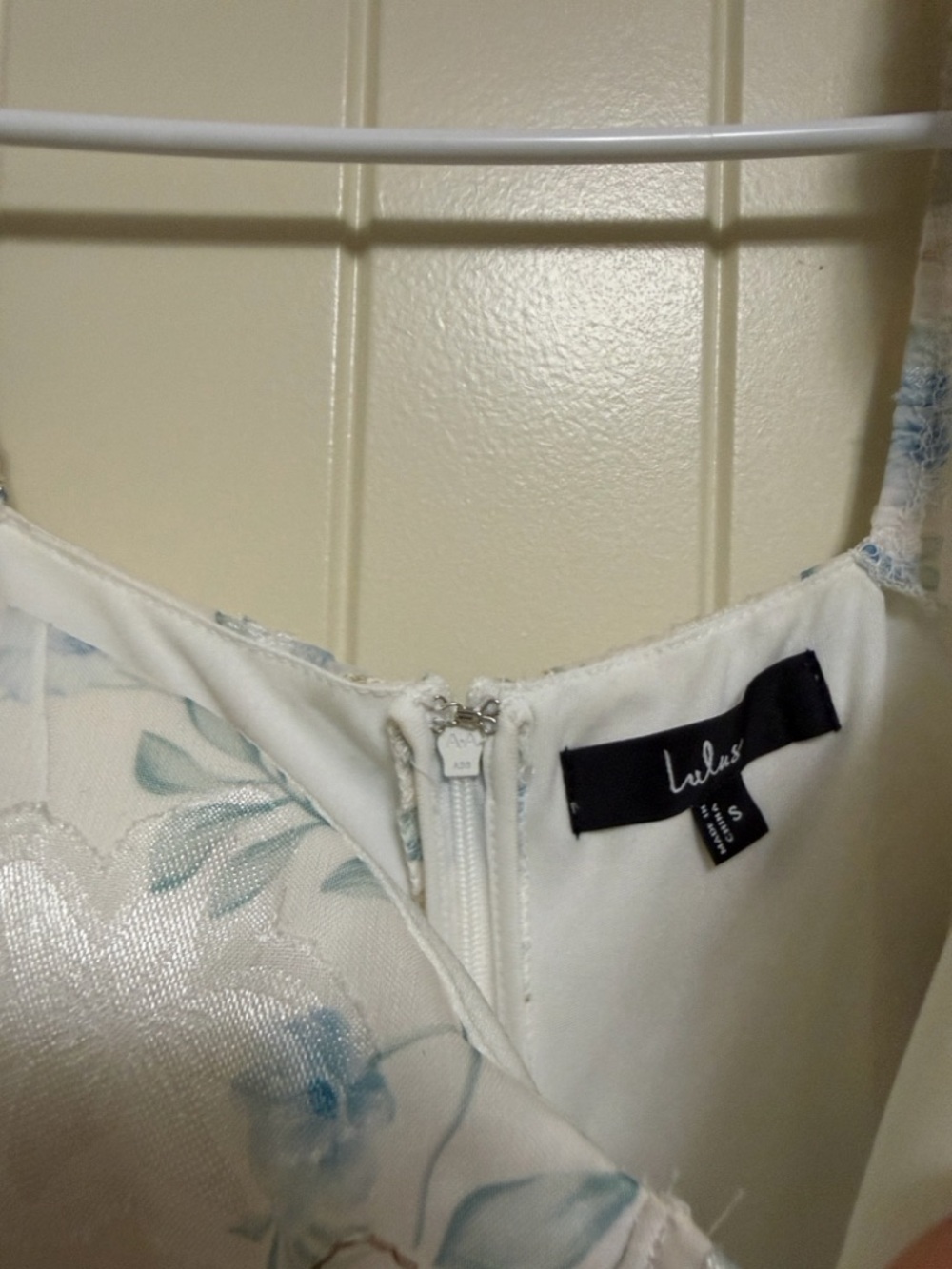Lulu’s Decadent Charisma Ivory Floral Embroidered Bustier Mini Dress- Size Small - Picture 8 of 10